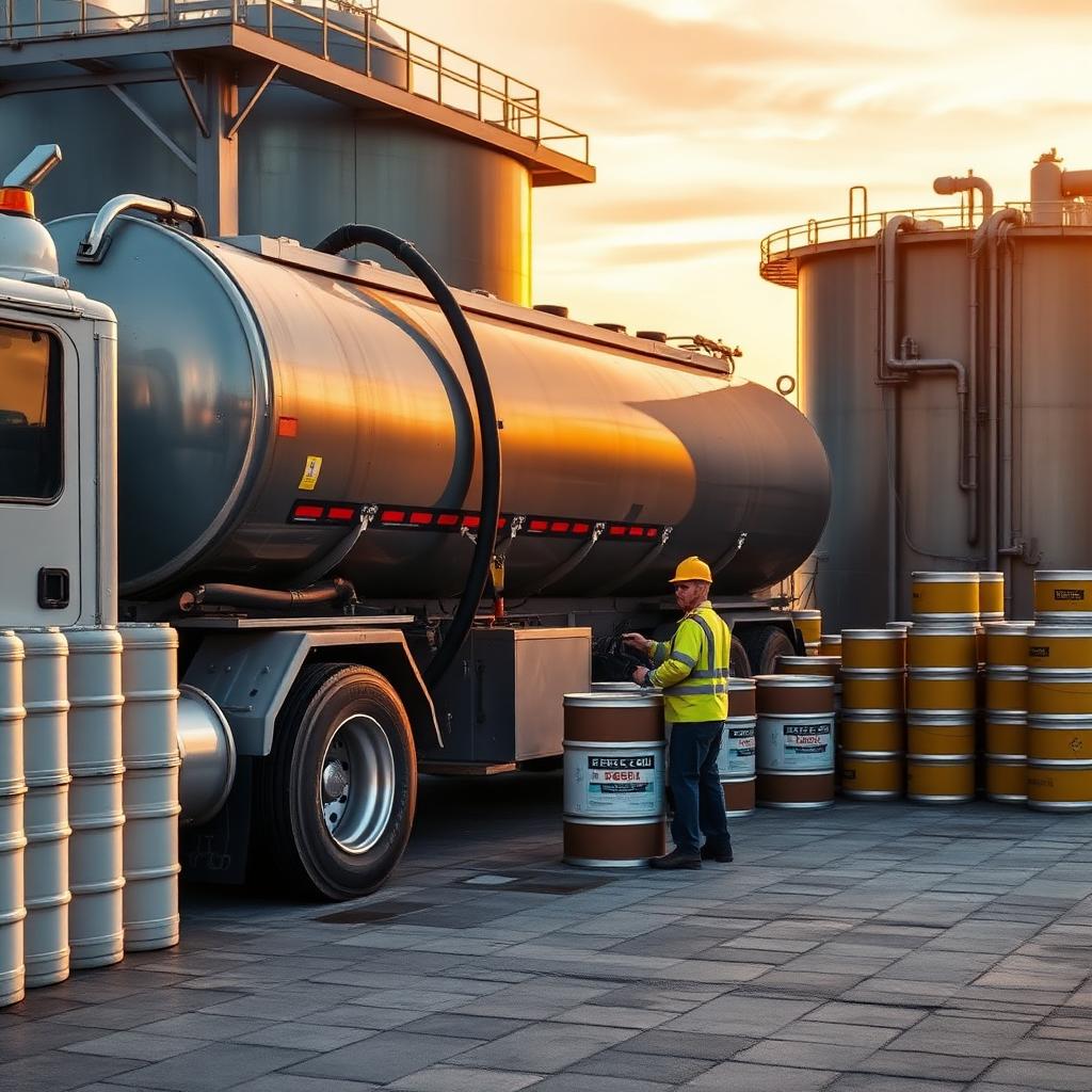 Bulk diesel and base oil drums